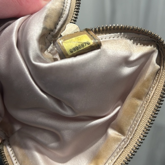 CHANEL Travel Line Coin Purse Case Beige Tan EUC - Picture 11 of 12